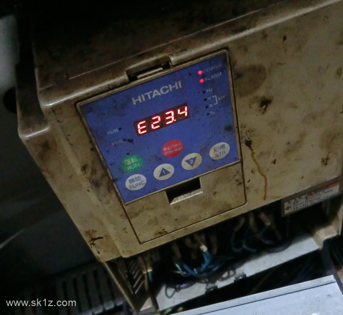 日立变频器E23故障代码-SJ300显示E23.4