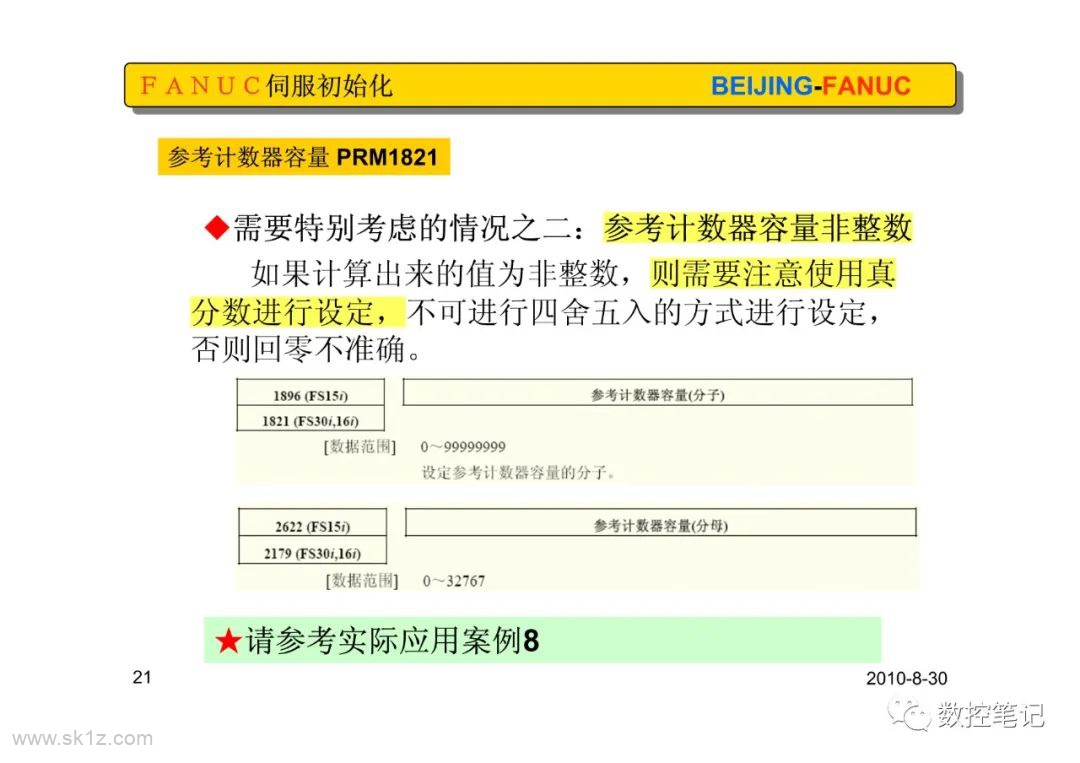 FAGOR版(闭环设置)伺服初始化设定及典型案例整理