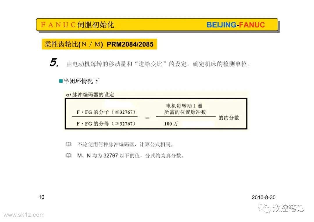 FAGOR版(闭环设置)伺服初始化设定及典型案例整理