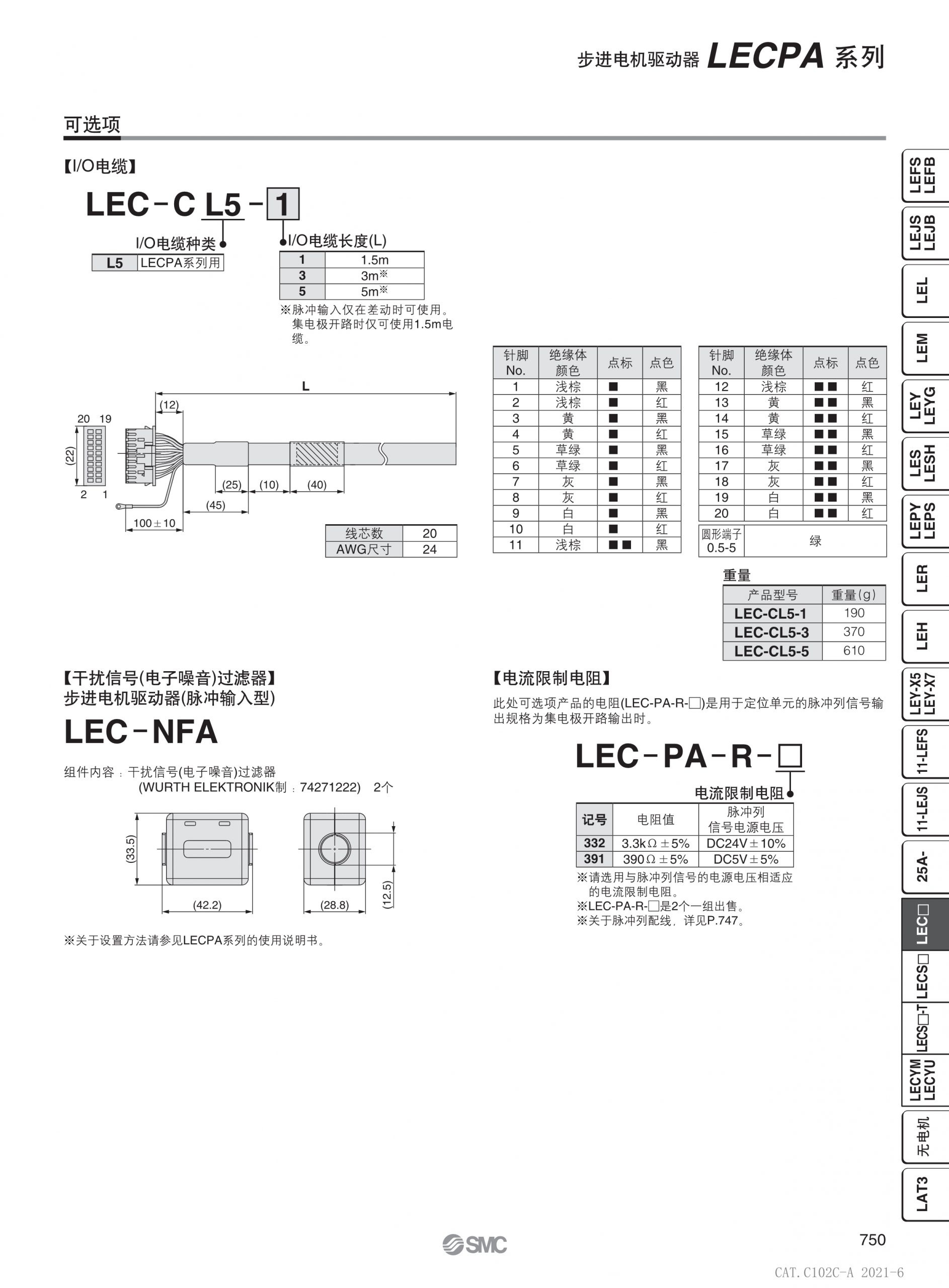 SMC LECPA步进电机控制器手册