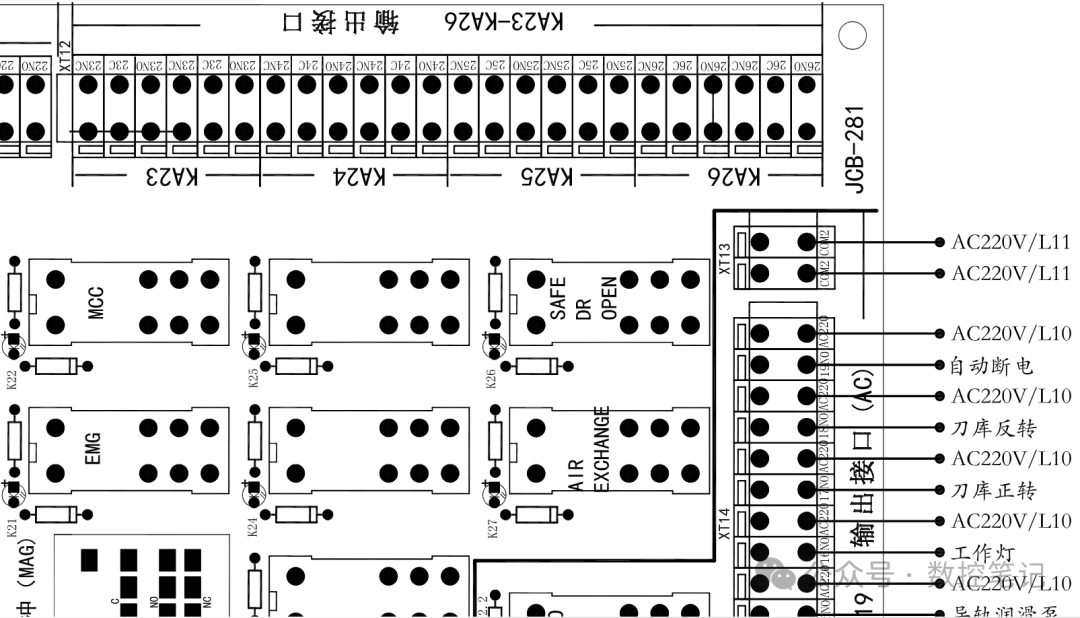 三菱M70系统 台群T500H机床IO板各端口功能