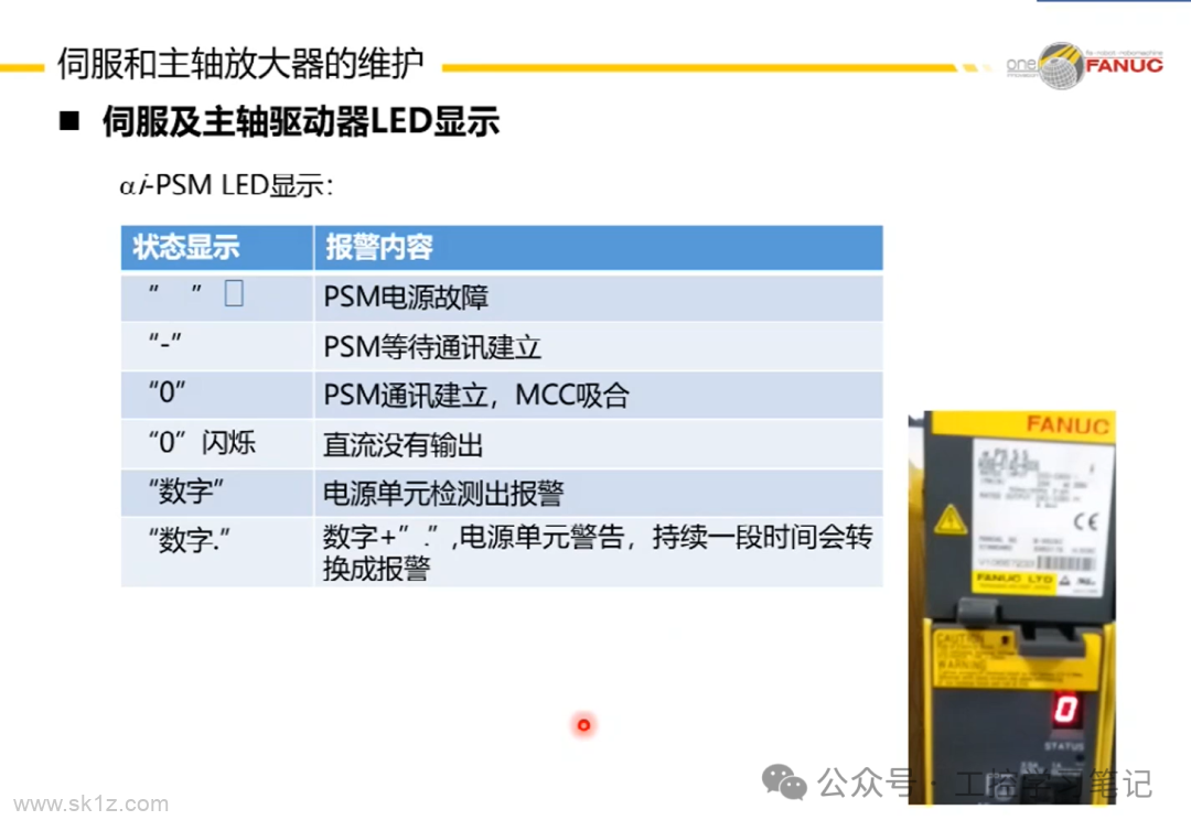 fanuc数控-伺服主轴维护