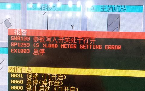 【VIP】FANUC SP1259（S）LOAD METER SETTING ERROR 报警案例