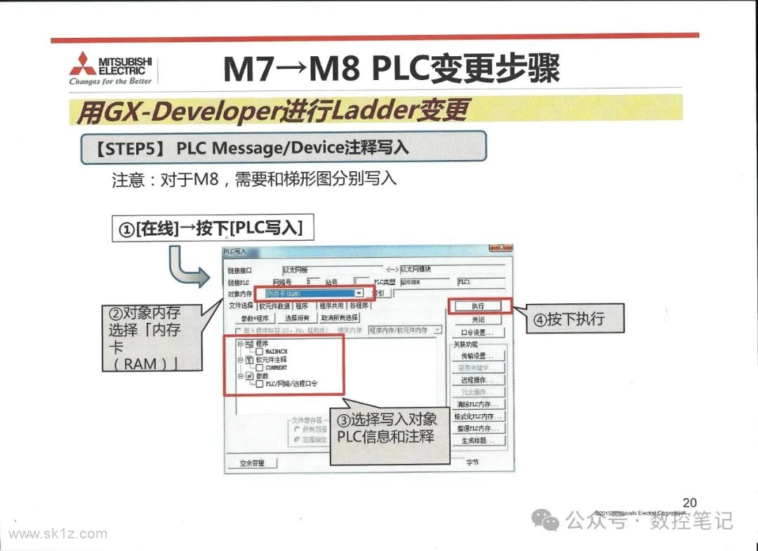 三菱数控系统M7→M8替换步骤