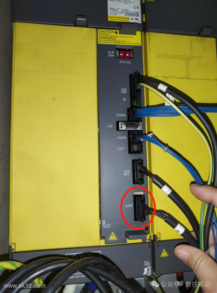 FANUC SV0442 SP9033 变频器中DC LINK充电异常报警案例
