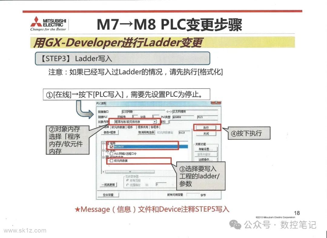 三菱数控系统M7→M8替换步骤