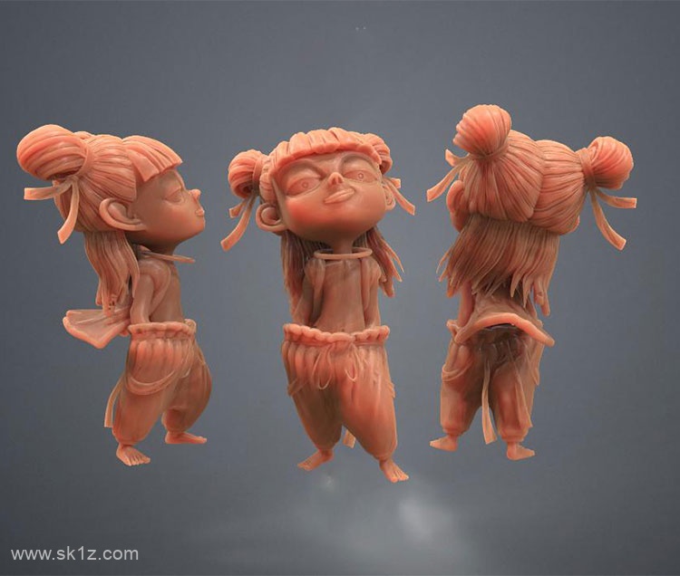 【图档】分享一个魔童哪吒(黑眼圈版)3D打印模型图档