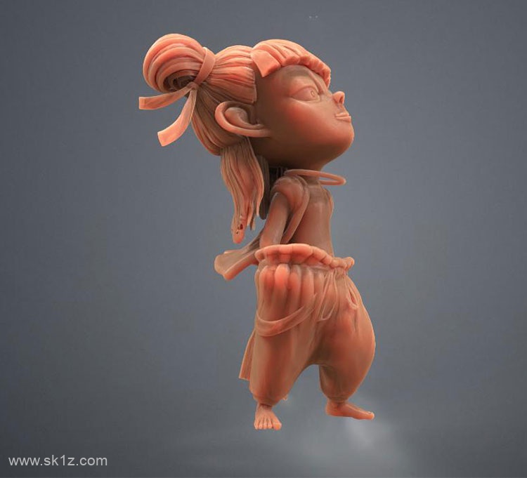 【图档】分享一个魔童哪吒(黑眼圈版)3D打印模型图档