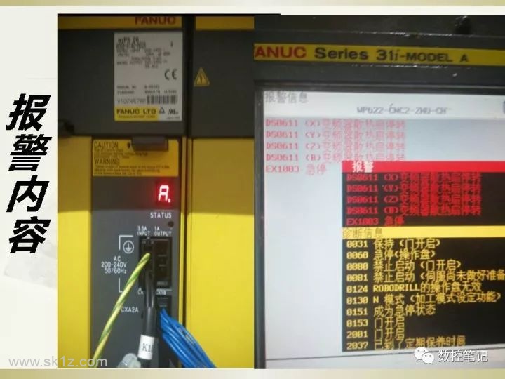 FANUC | 各散热风扇报警信息汇总