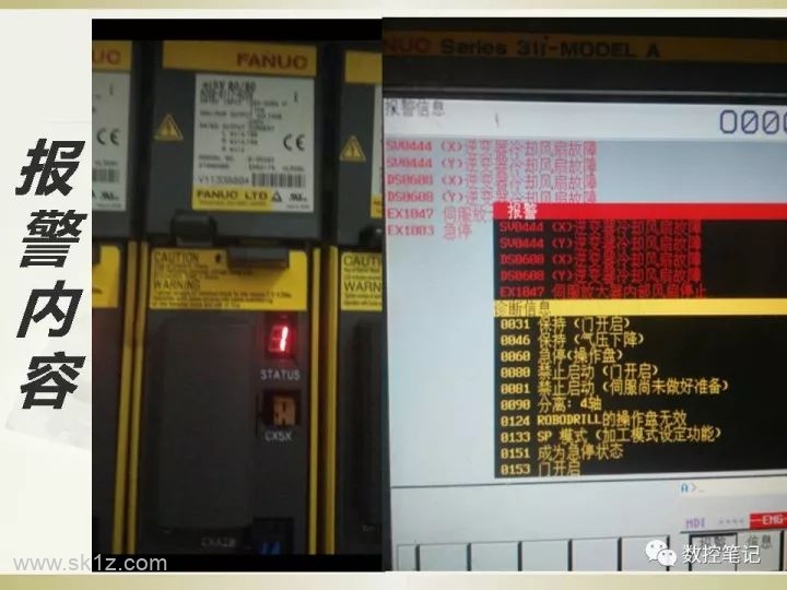 FANUC | 各散热风扇报警信息汇总