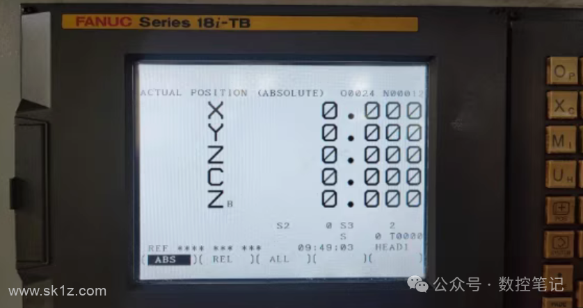 FANUC 18MC 9000后系统参数